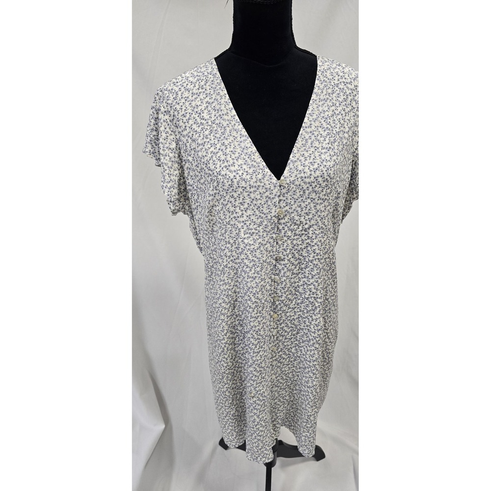 Rails women XL helena dress prairie cottagecore milkmade bloomcore floral v-neck - Picture 3 of 9
